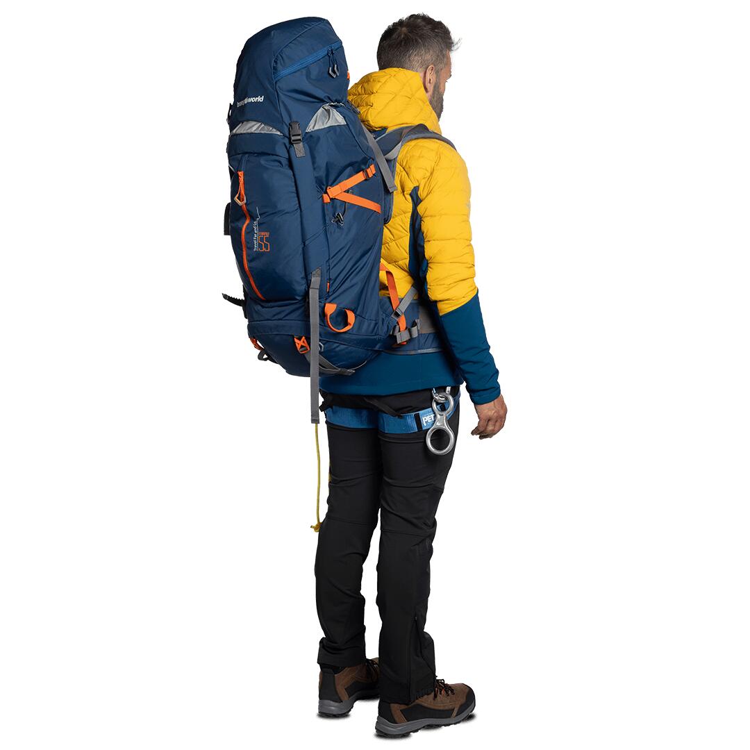 Chaqueta acolchada para Hombre Trangoworld Beraldi kb Amarillo/Azul 3/7