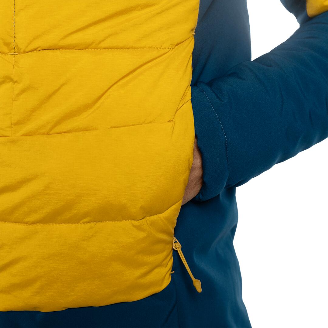 Chaqueta acolchada para Hombre Trangoworld Beraldi kb Amarillo/Azul 7/7