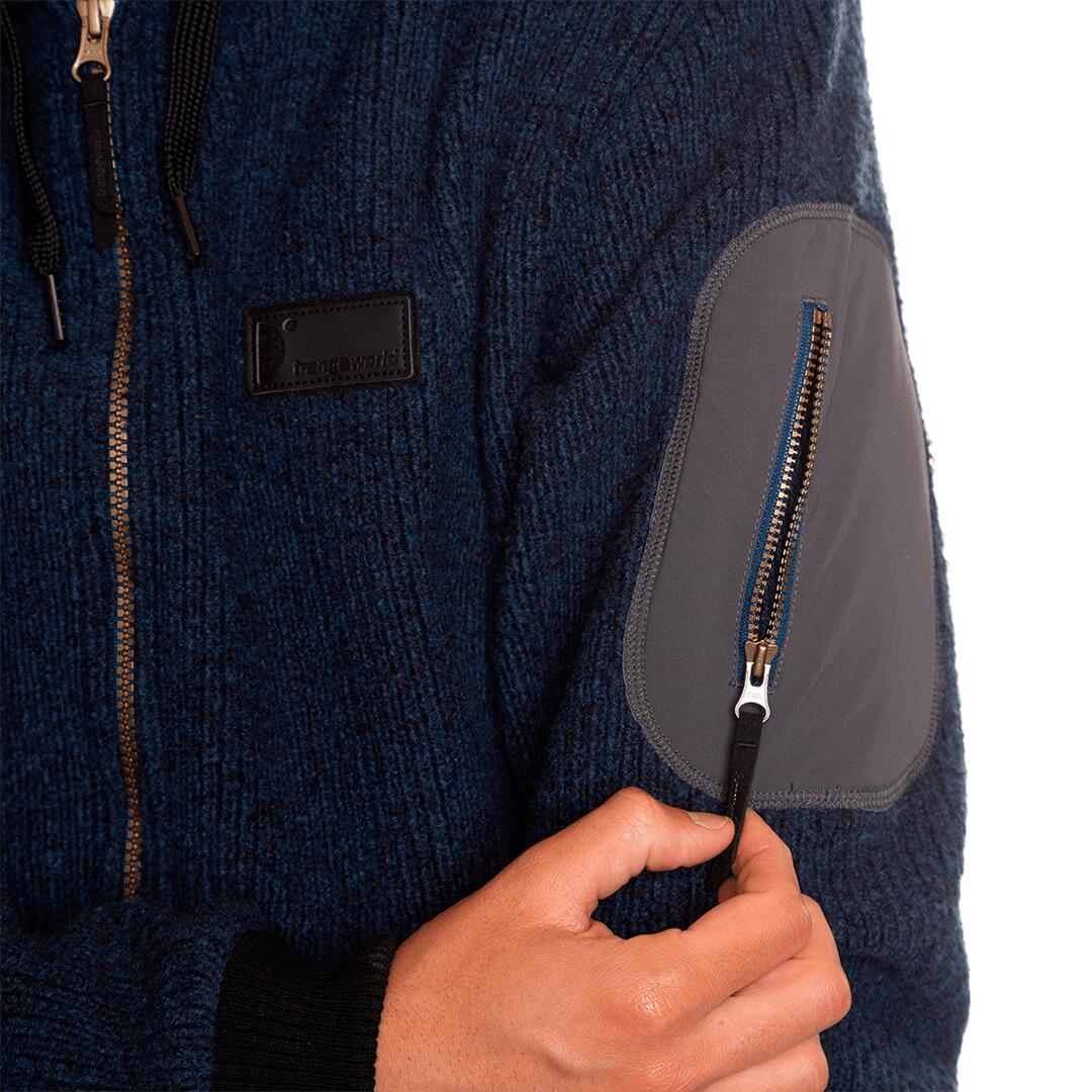 Forro polar para Hombre Trangoworld Tindaya Azul/Negro 7/7
