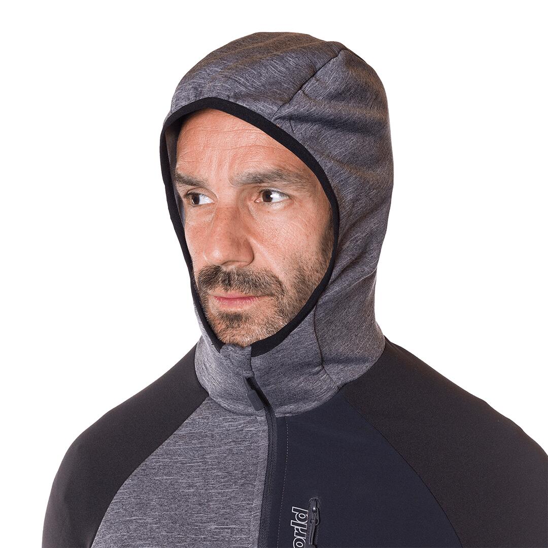 Forro polar para Hombre Trangoworld Brighton Gris/Negro/Negro 7/7