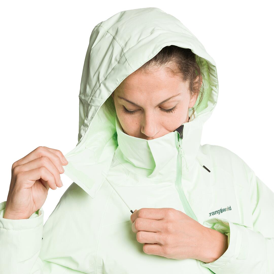 Chaqueta acolchada para Mujer Trangoworld Bodo termic vd Verde/Azul Impermeable 7/7