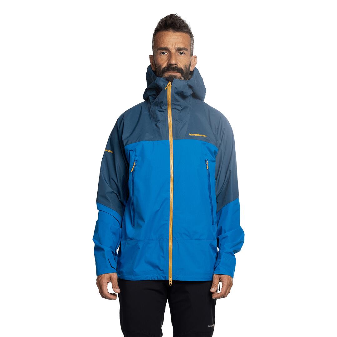 Chaqueta para Hombre Trangoworld Lunkho Azul/Azul Impermeable 3/7