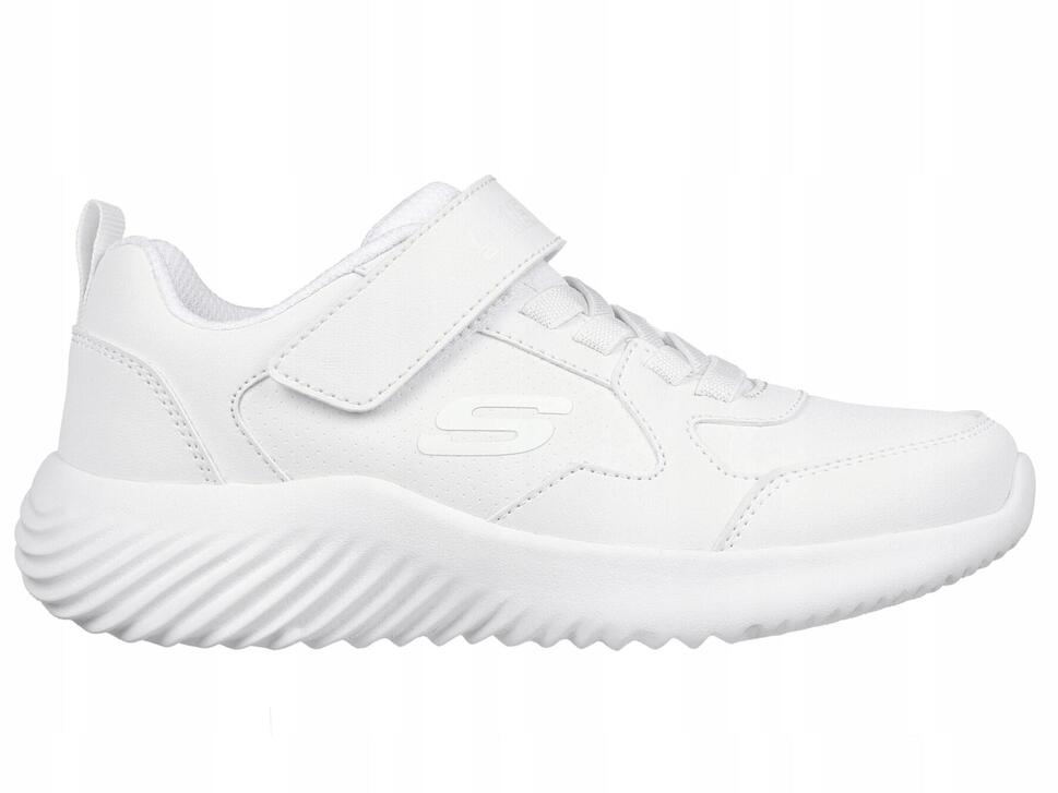 BUTY sportowe SKECHERS BOUNDER 405626L-WHT lekkie białe na rzepę 36,5