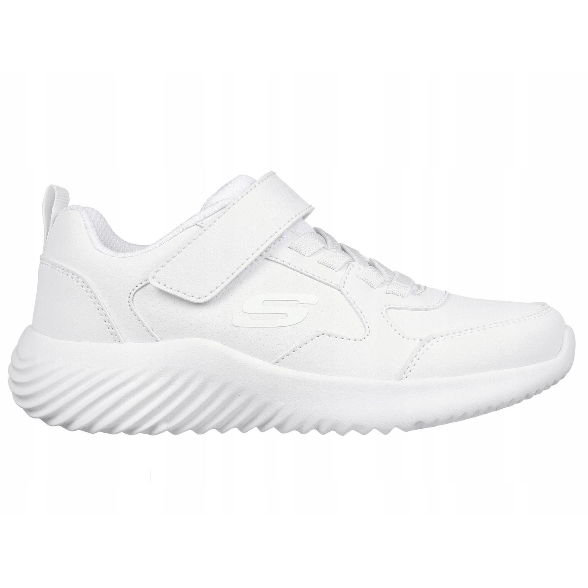BUTY sportowe SKECHERS BOUNDER 405626L-WHT lekkie białe na rzepę 36,5