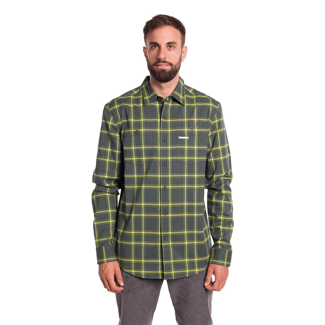 Camisa mangas largas para Hombre Trangoworld Zernez Verde 3/6