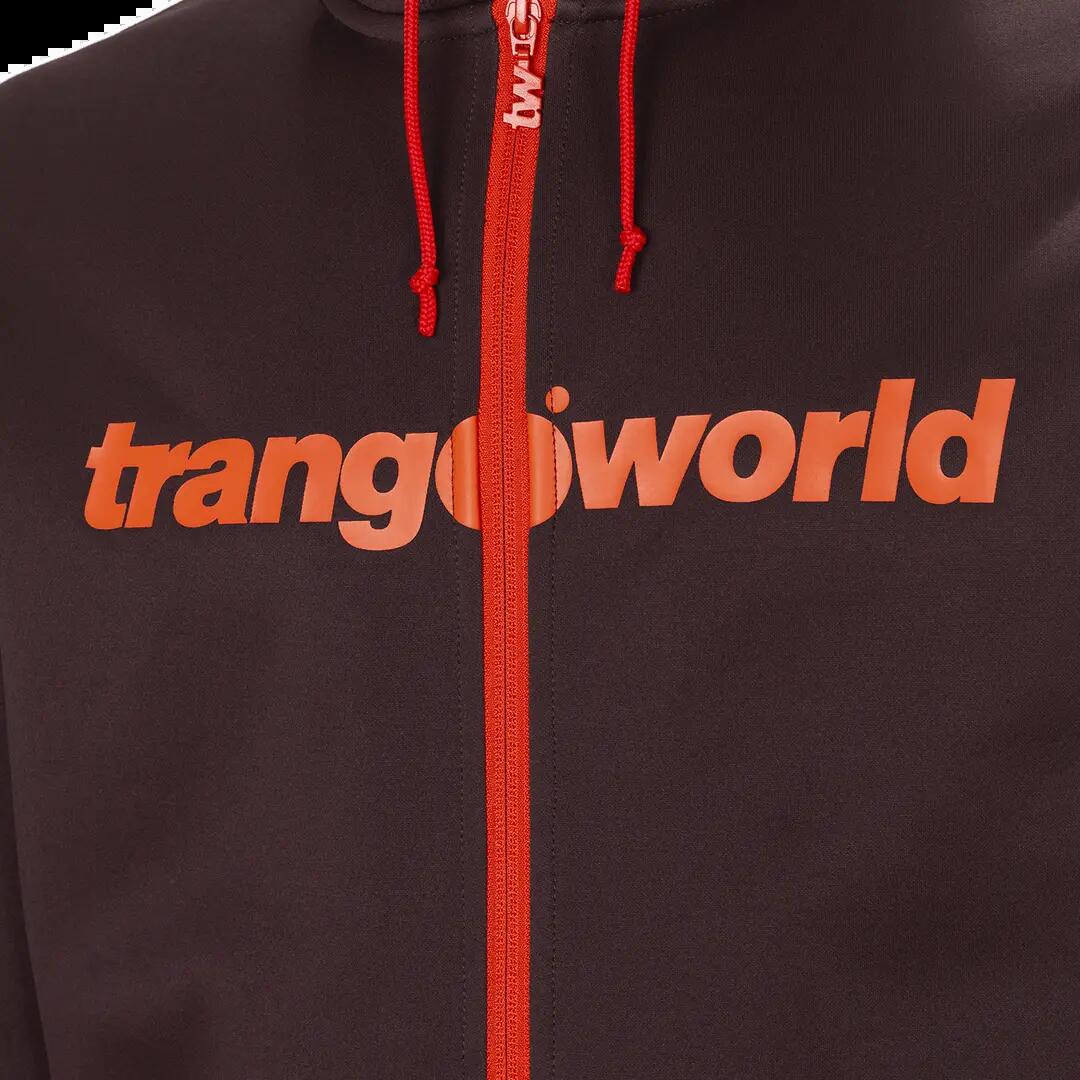 Sudadera con cremallera para Hombre Trangoworld Ripon Marrón/Naranja 2/4