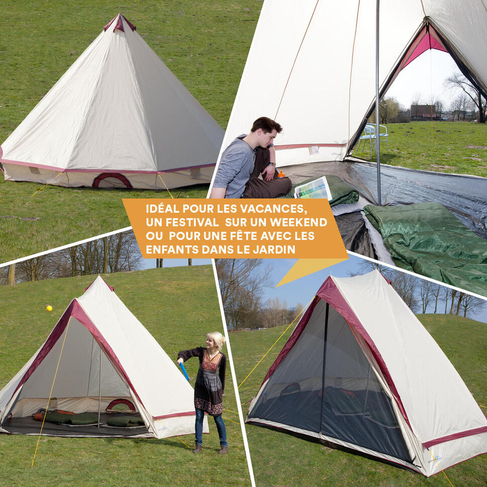 Namiot kempingowy Tipi Comanche 400 Protect, 8-osobowy, 1 sypialnia