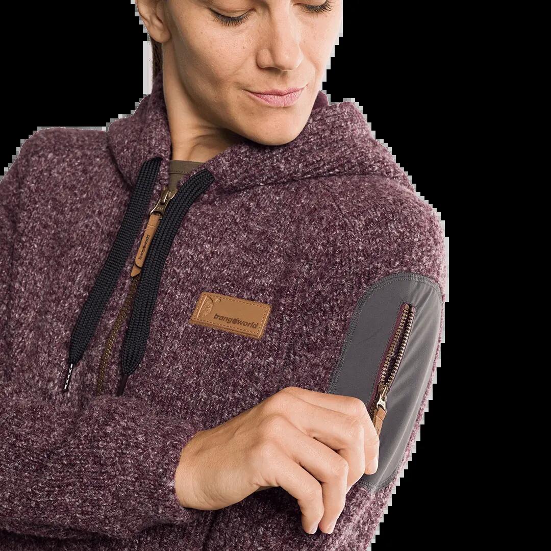Forro polar para Mujer Trangoworld Gower Morado/Gris 5/6
