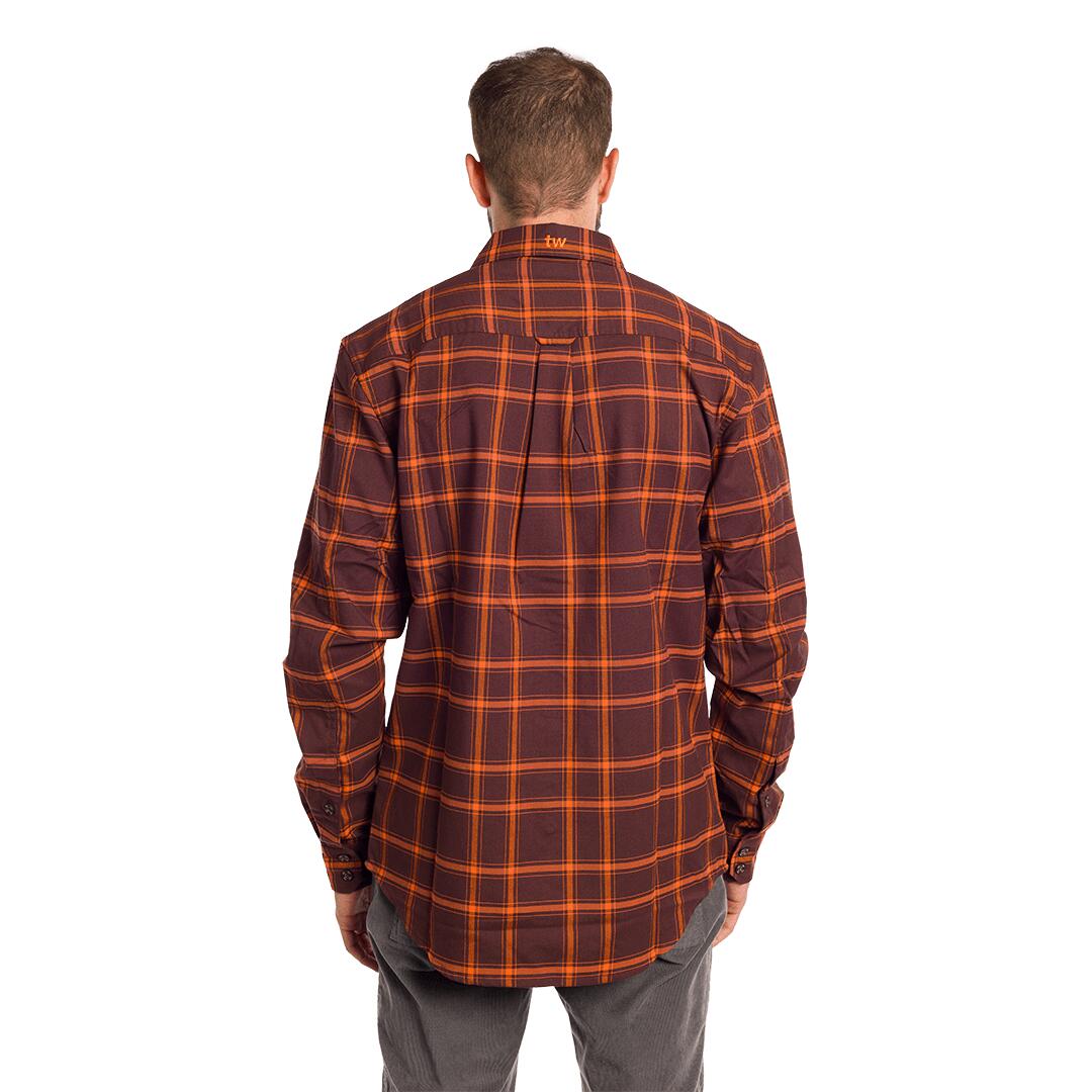 Camisa mangas largas para Hombre Trangoworld Zernez Marrón 4/6