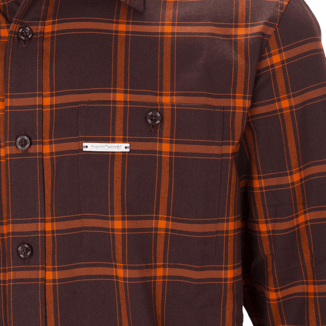 Camisa mangas largas para Hombre Trangoworld Zernez Marrón 2/6