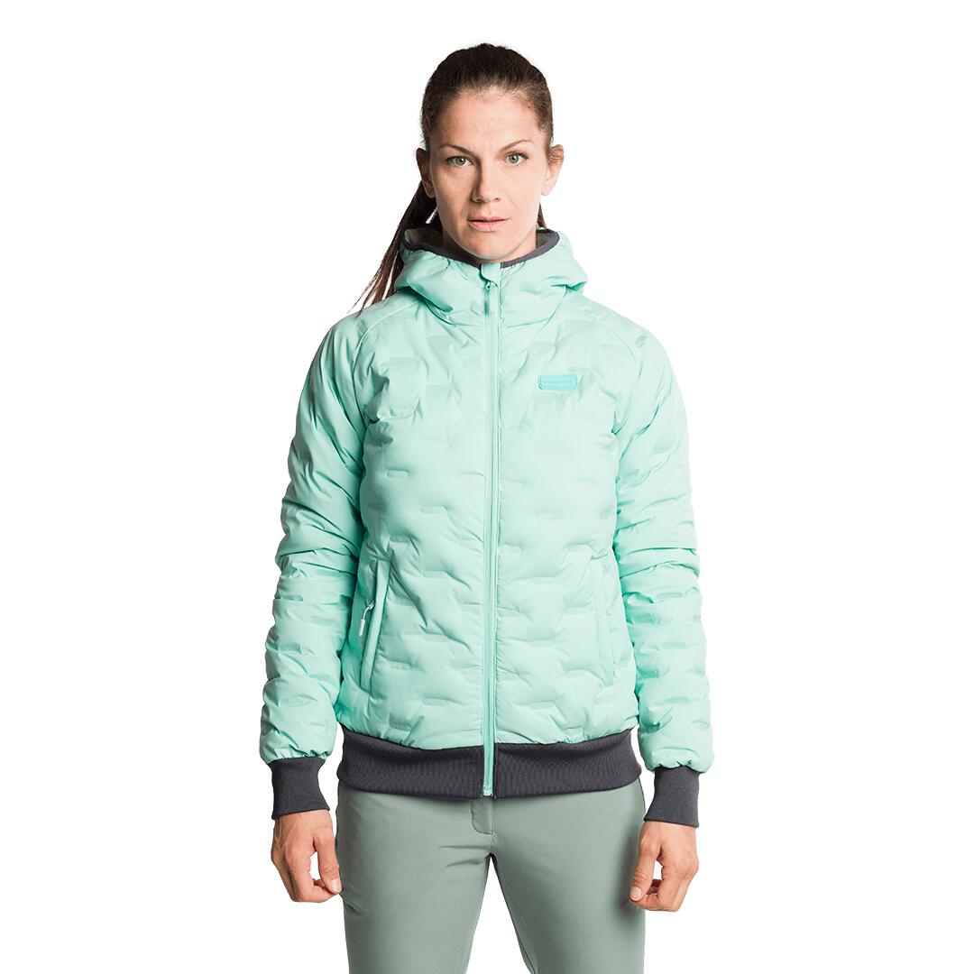 Plumífero para Mujer Trangoworld Alinda vd Verde/Gris 160g 600cuin 3/7