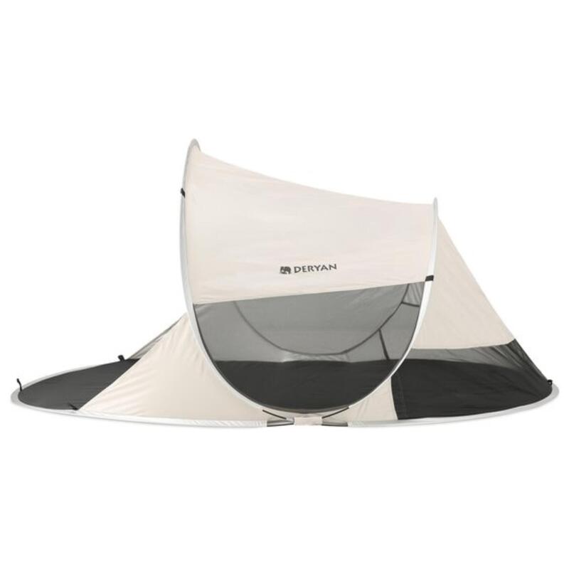 Cort de plajă Pop Up de Lux - Large - Ușor - Protecție UV 50+ - Nisipiu