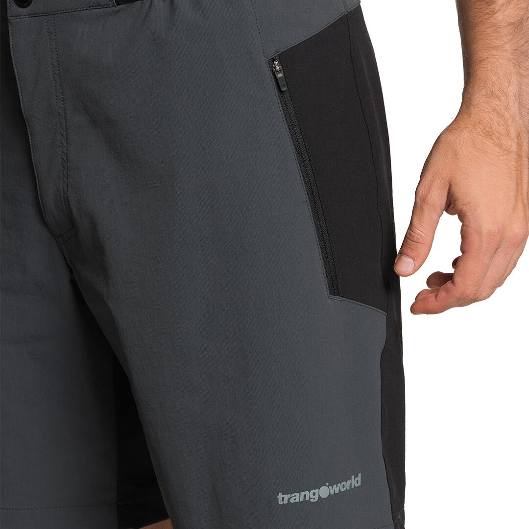 Bermuda para Hombre Trangoworld Hornavan df Gris/Negro 4/5