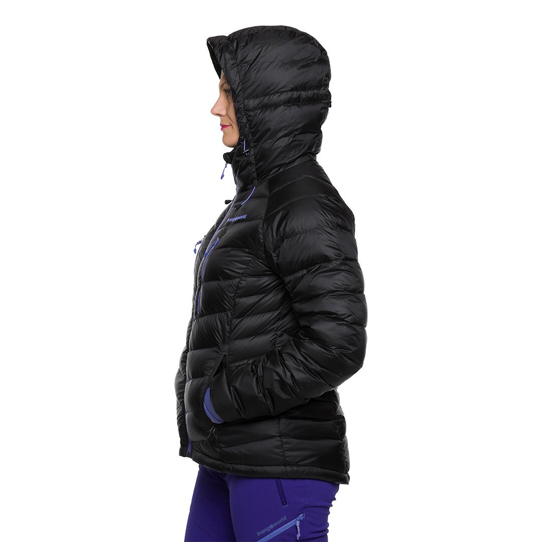 Plumífero para Mujer Trangoworld Leynar Negro/Morado/Negro 190g 700cuin 7/7