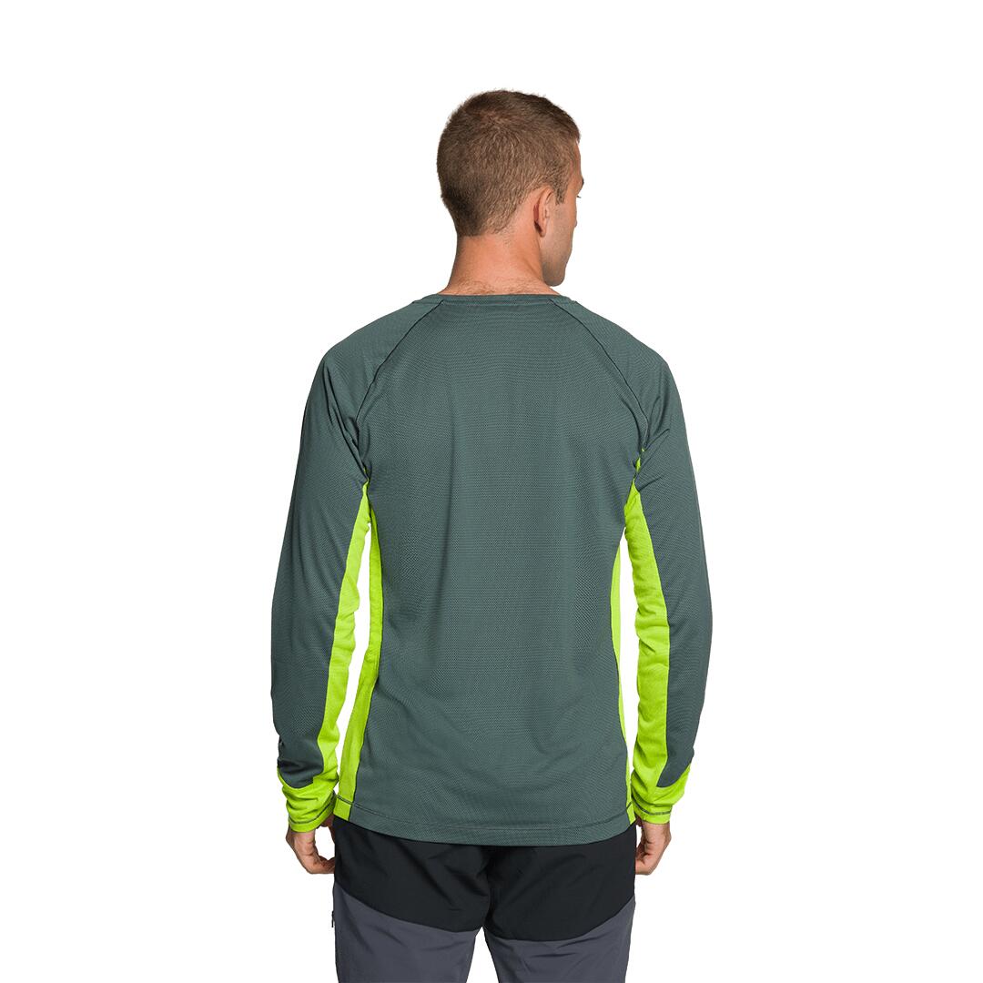 Camiseta manga larga para Hombre Trangoworld Rimont Verde/Verde 3/5