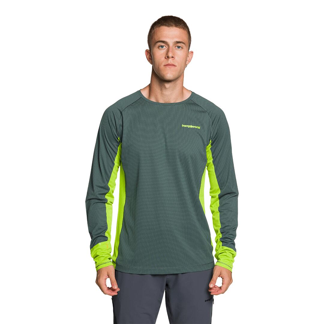 Camiseta manga larga para Hombre Trangoworld Rimont Verde/Verde 2/5