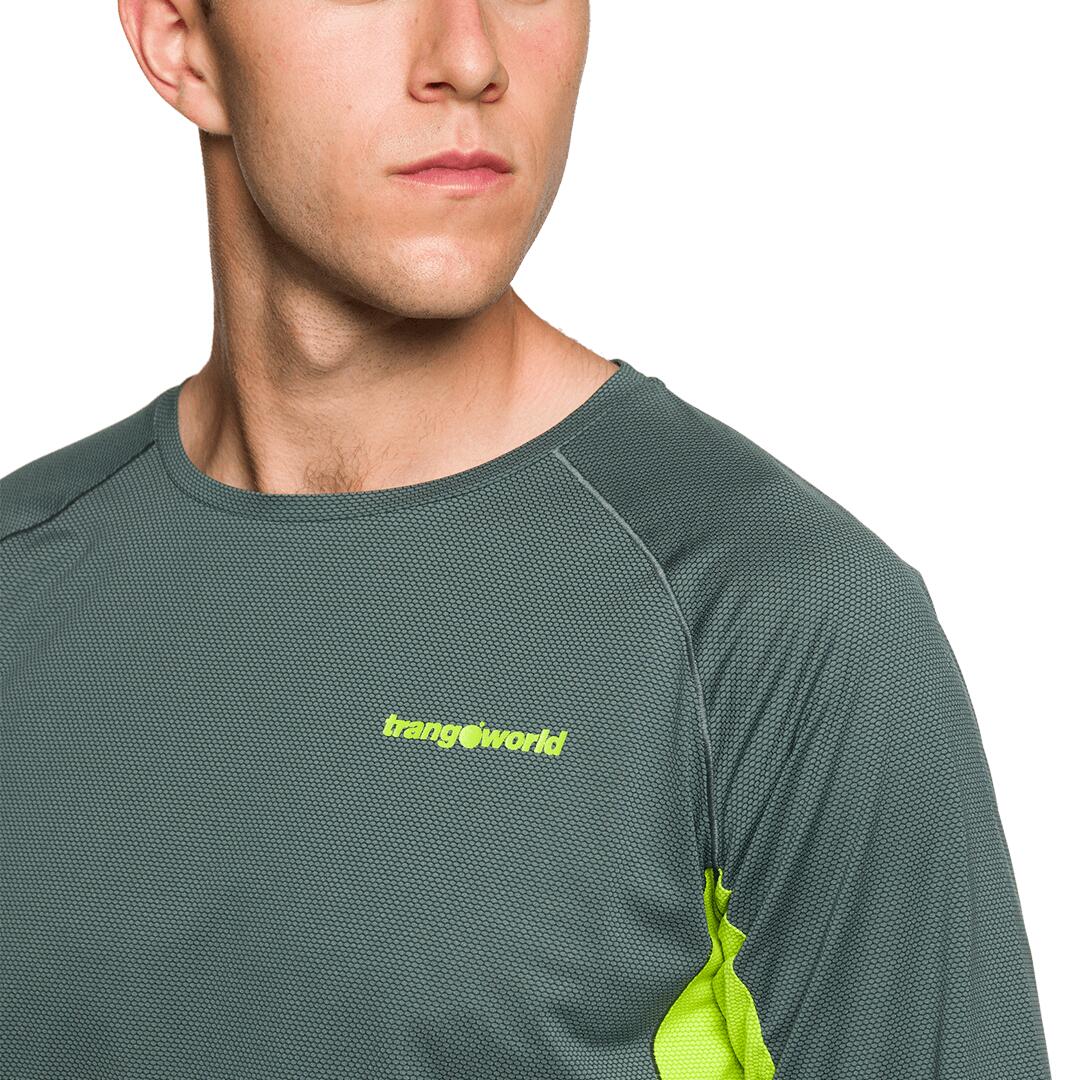Camiseta manga larga para Hombre Trangoworld Rimont Verde/Verde 4/5
