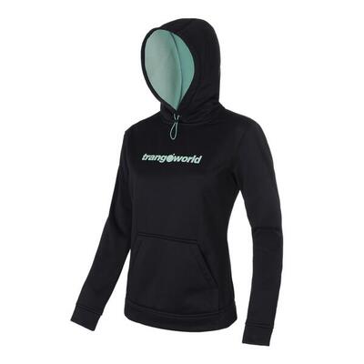 Sudadera para Mujer Trangoworld Poppi Negro/Rosa