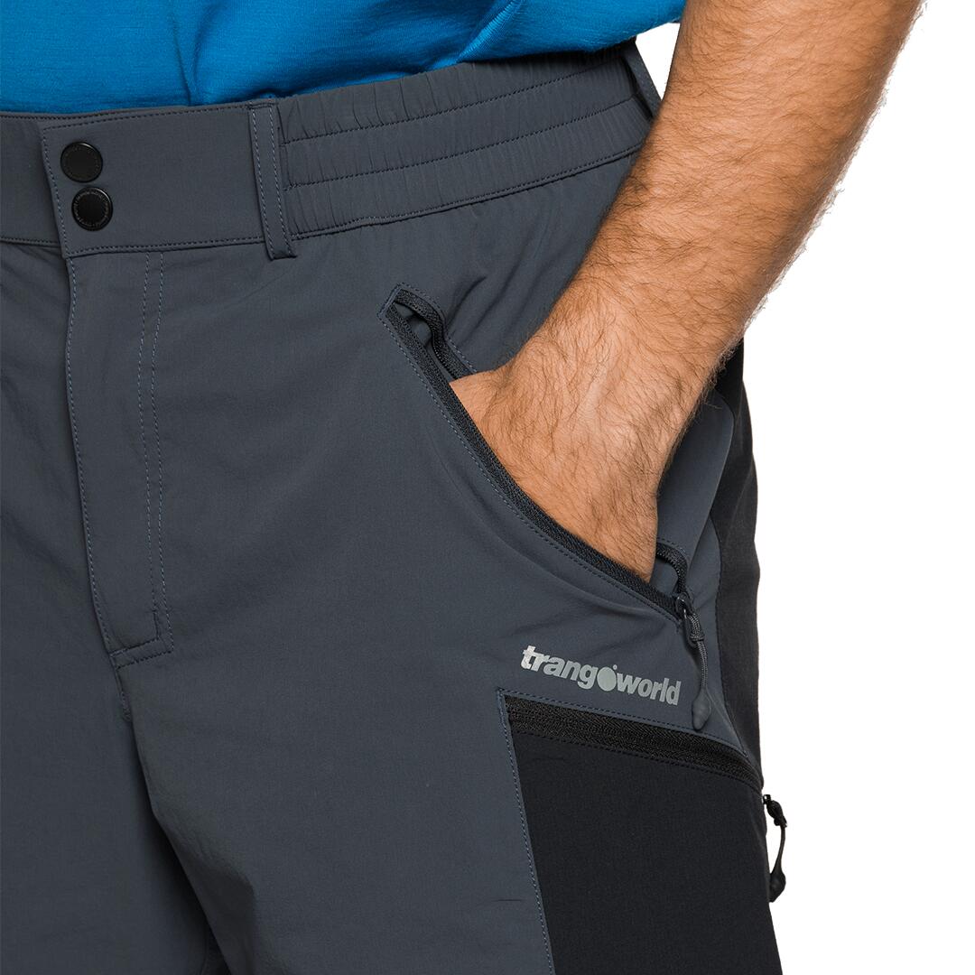 Bermuda para Hombre Trangoworld Stuor df Gris/Negro 4/5