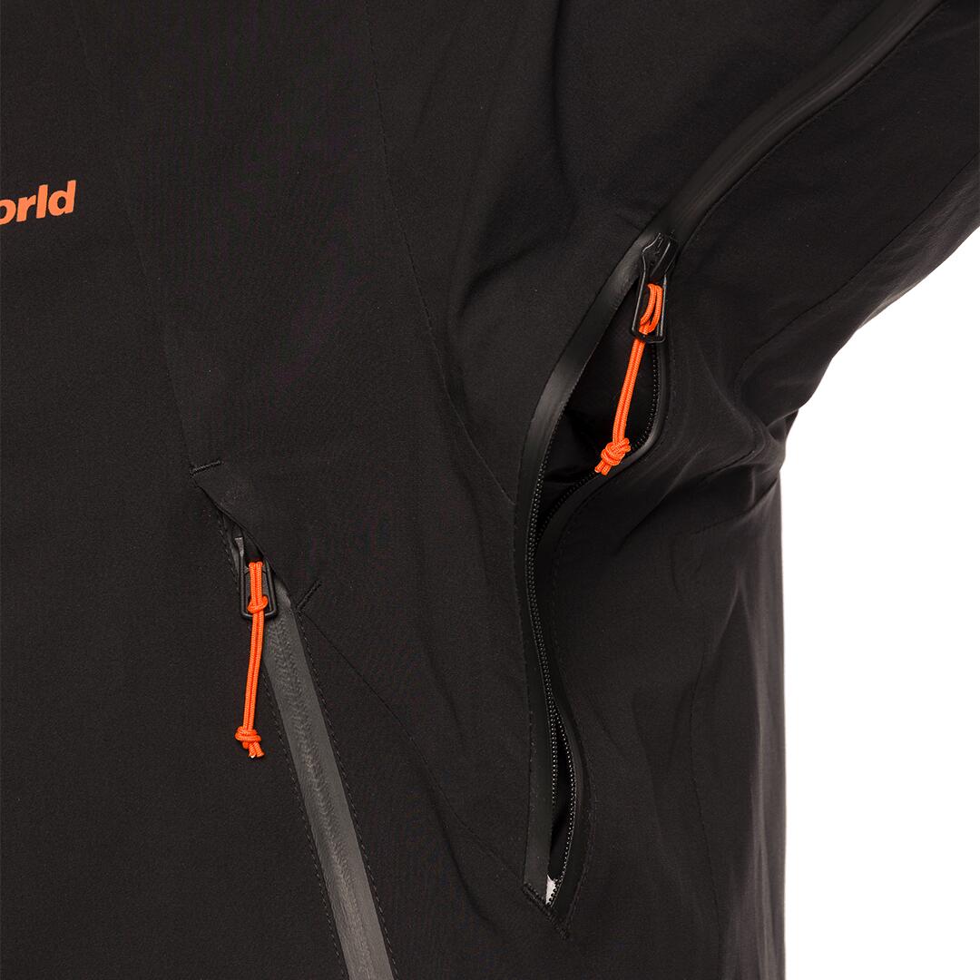 Chaqueta para Hombre Trangoworld Aladren Negro Impermeable 7/7