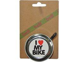 Belll fietsbel i love my bike chroom. op kaart