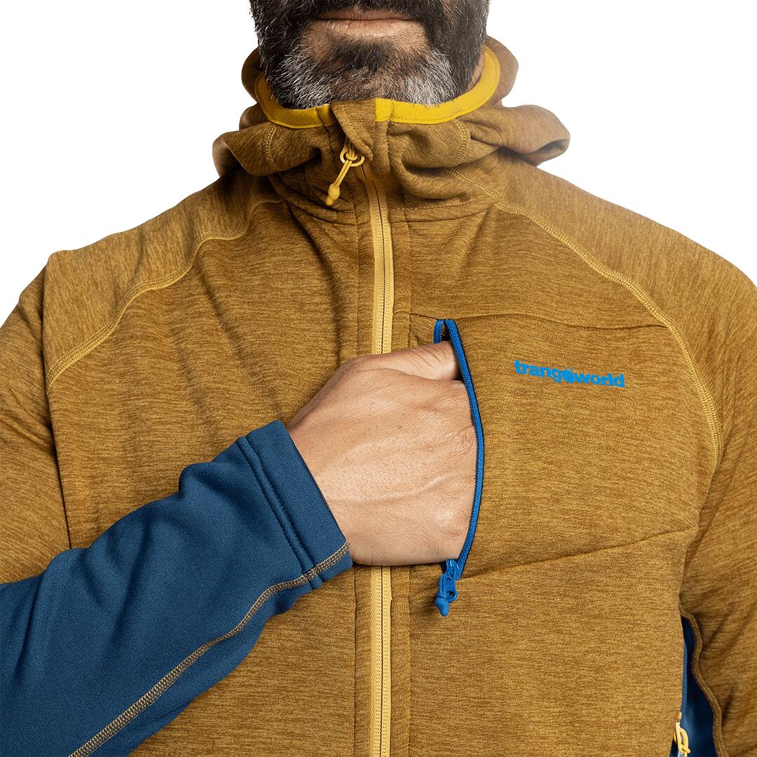 Forro polar para Hombre Trangoworld Calabre Amarillo/Azul/Gris 6/7