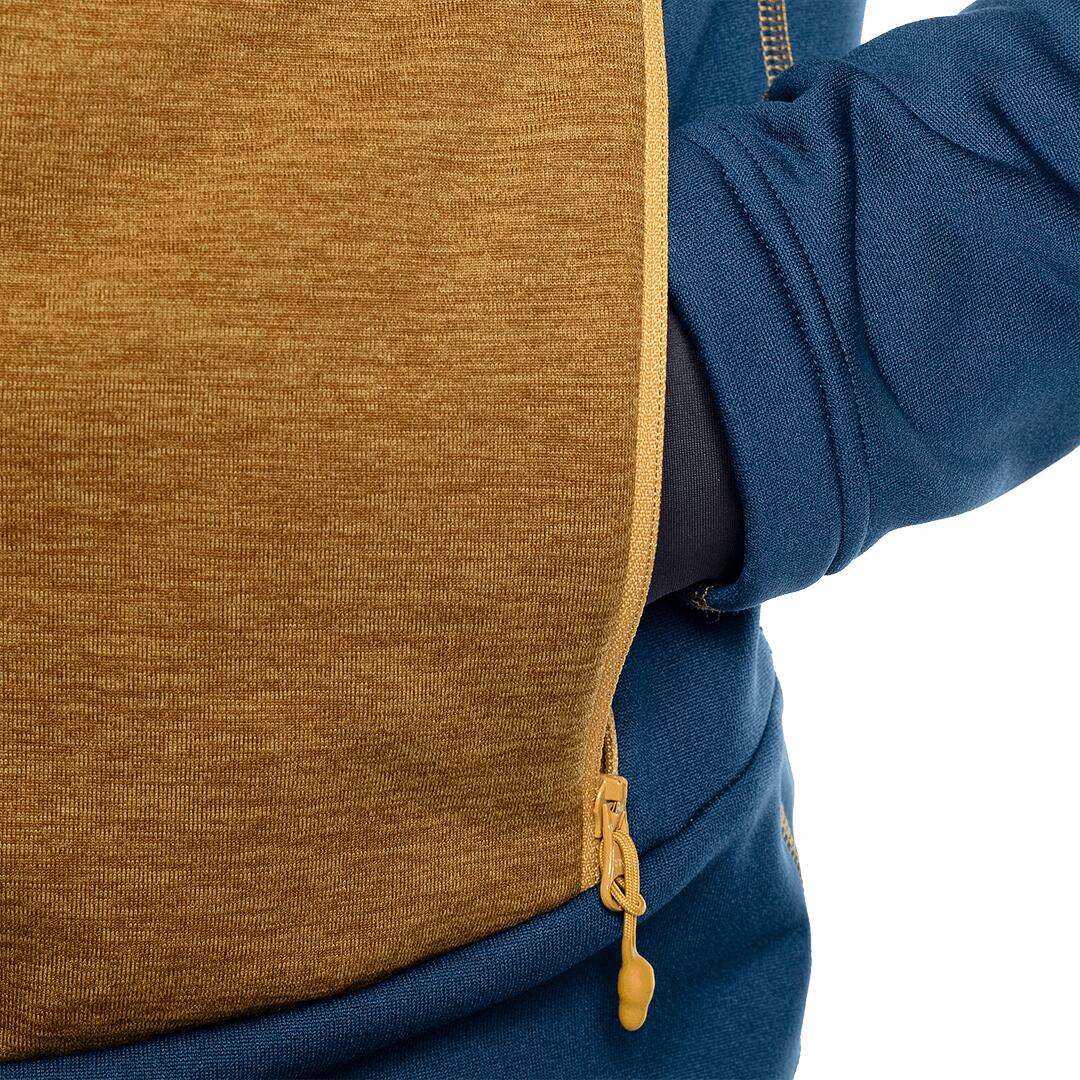 Forro polar para Hombre Trangoworld Calabre Amarillo/Azul/Gris 7/7