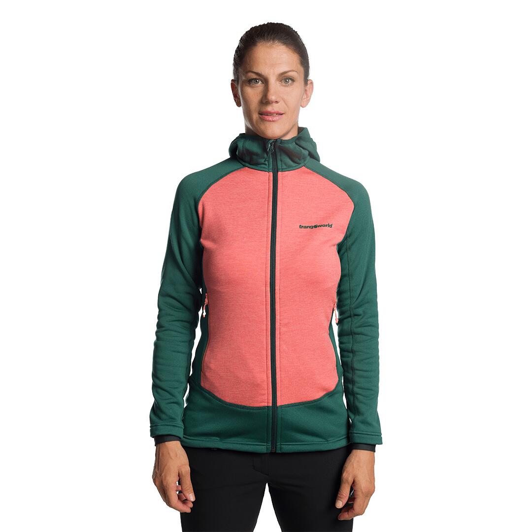 Forro polar para Mujer Trangoworld Polset Rosa/Verde/Gris 3/7