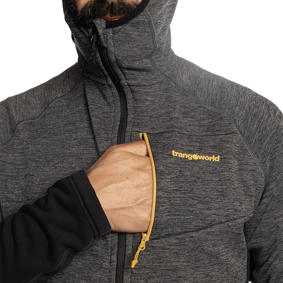 Forro polar para Hombre Trangoworld Calabre Negro/Gris 7/7
