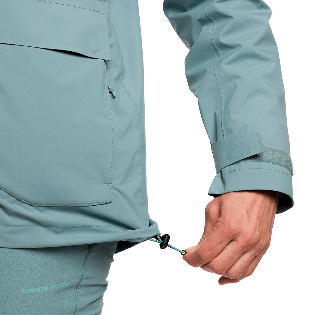 Chaqueta 3 en 1 para Mujer Trangoworld Brienz complet Azul/Gris Impermeable 7/7