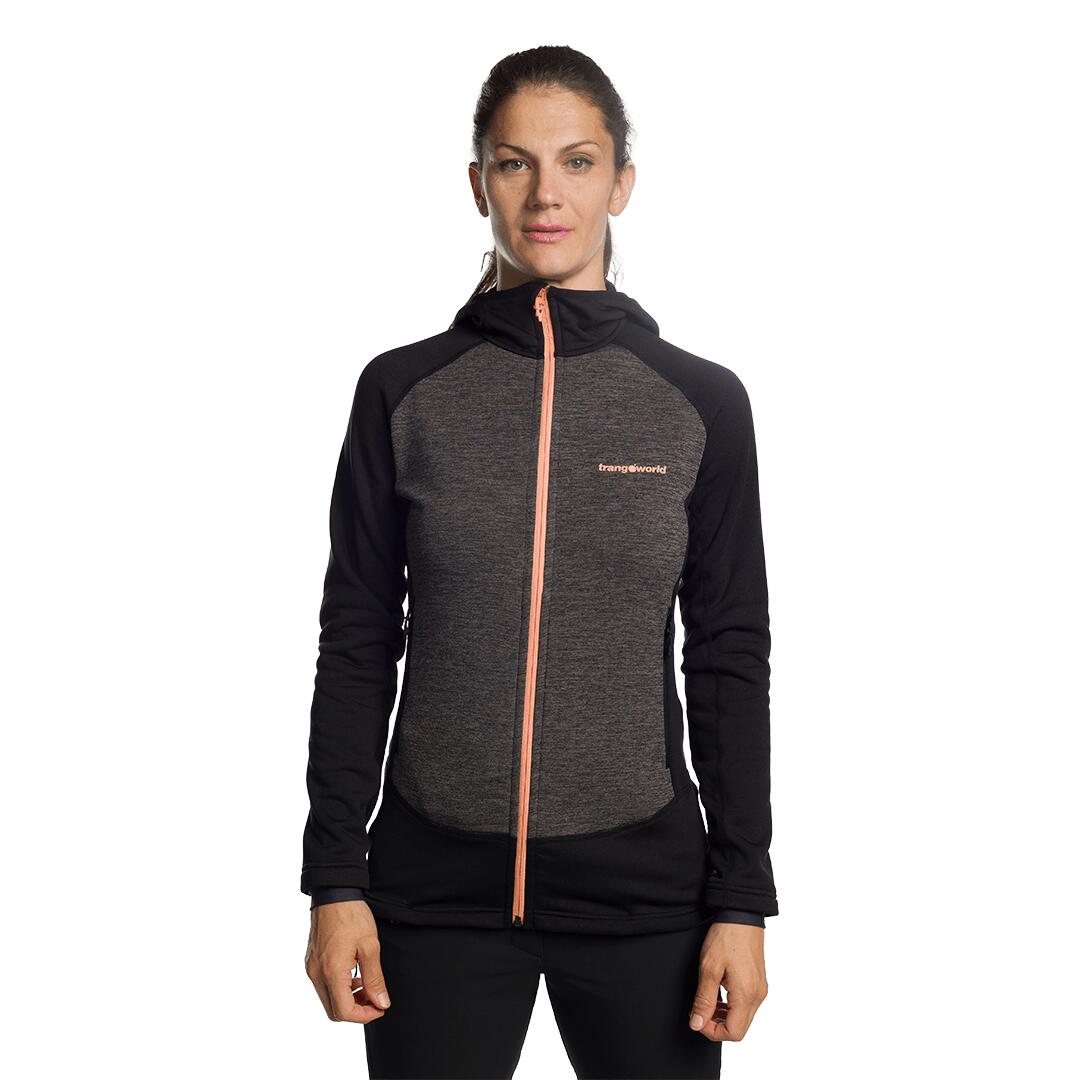 Forro polar para Mujer Trangoworld Polset Negro/Gris 3/7