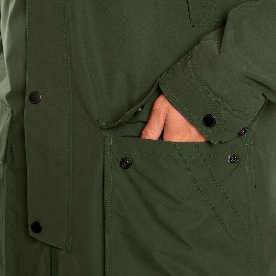 Parka para Hombre Trangoworld Baden termic Verde/Negro Impermeable 7/7