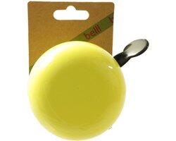 Belll fietsbel dingdong groot 80mm. geel
