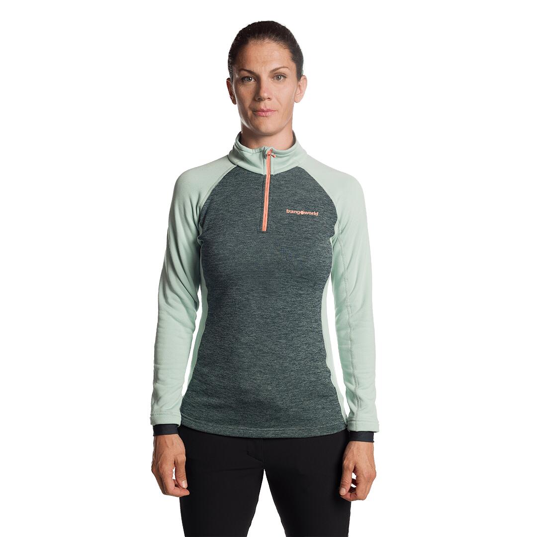 Jersey para Mujer Trangoworld Palieres Verde/Gris/Verde 3/6