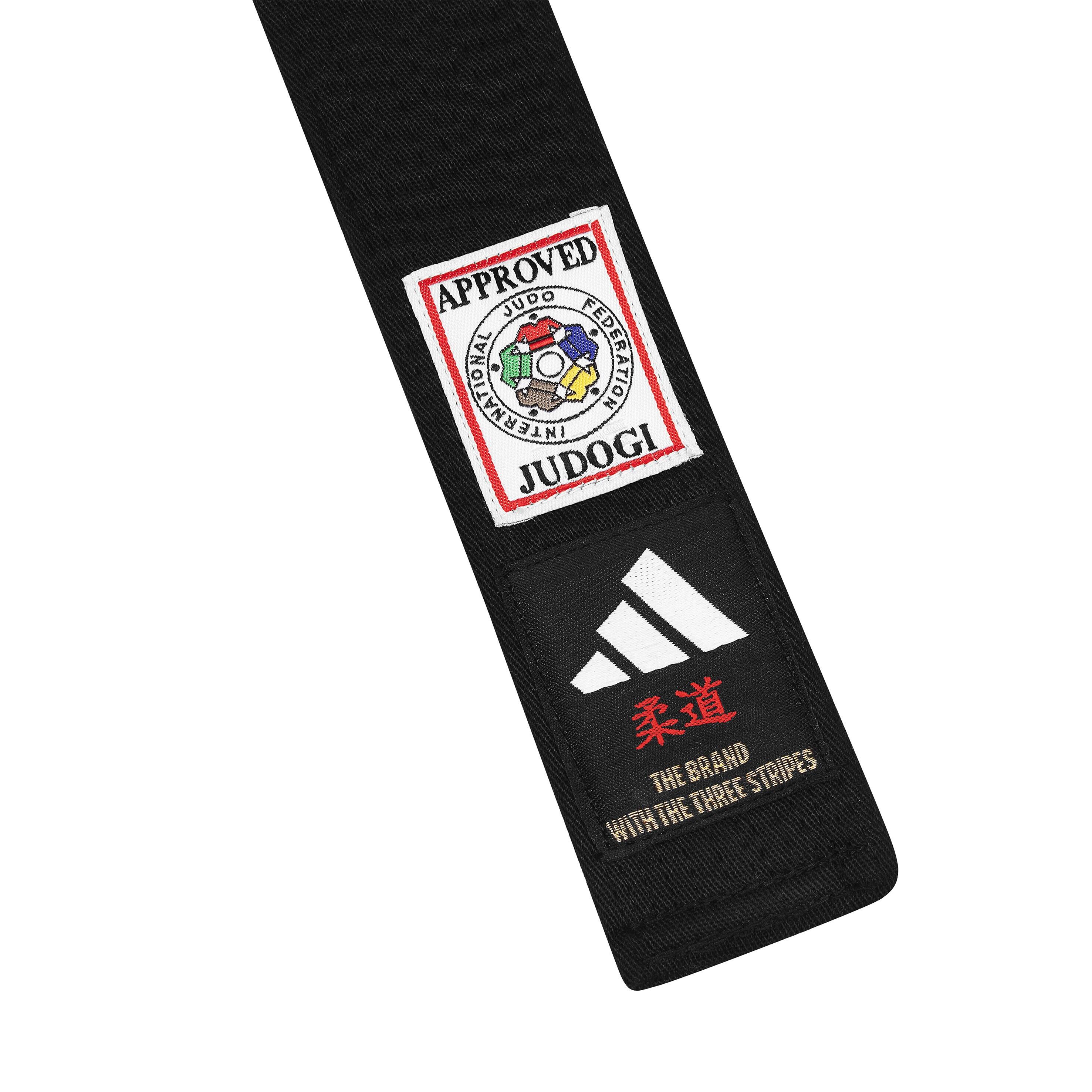 Ceinture Judo avec logo en couleur adidas IJF 3/3