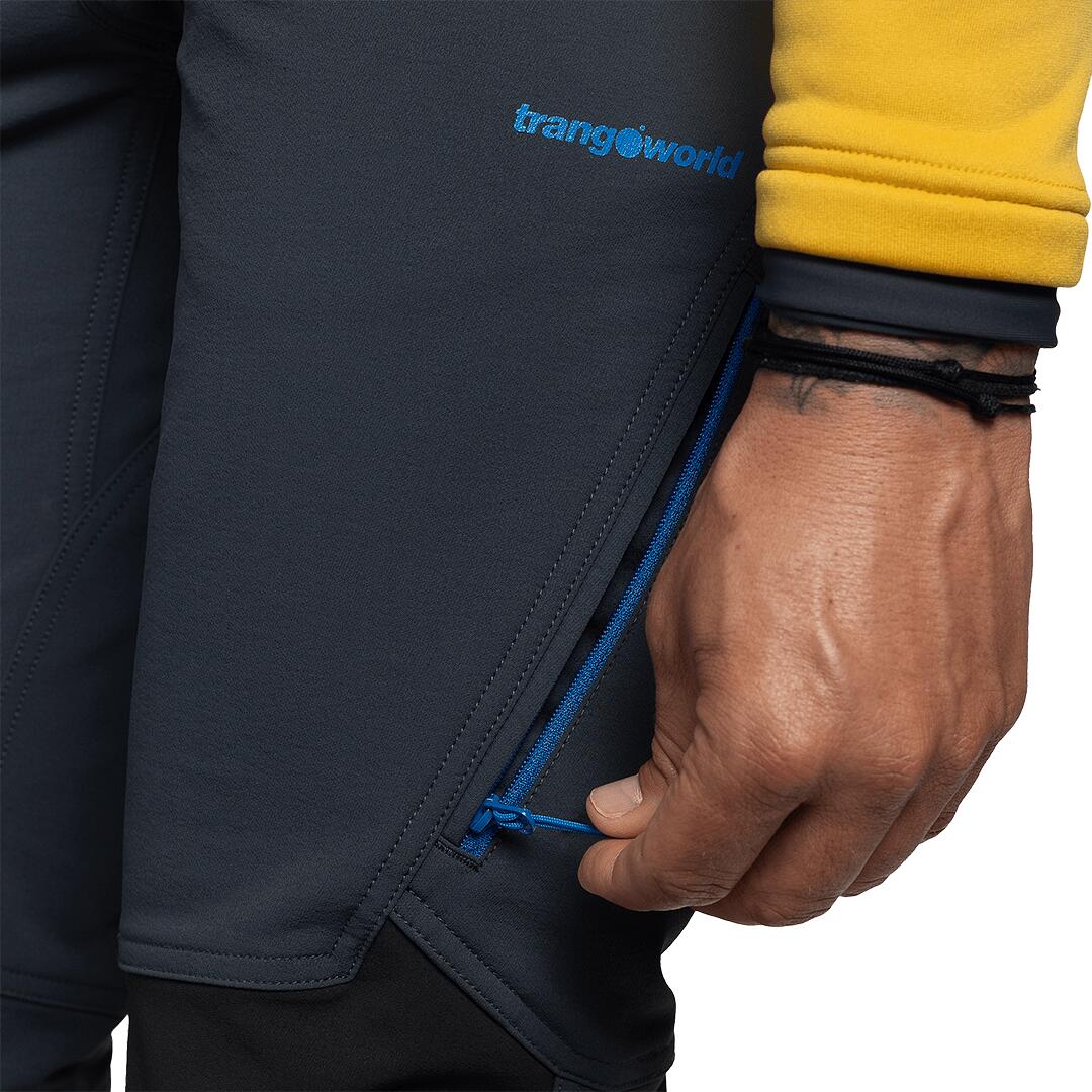 Pantalón para Hombre Trangoworld Rovek dr Gris/Negro protección UV+30 6/7