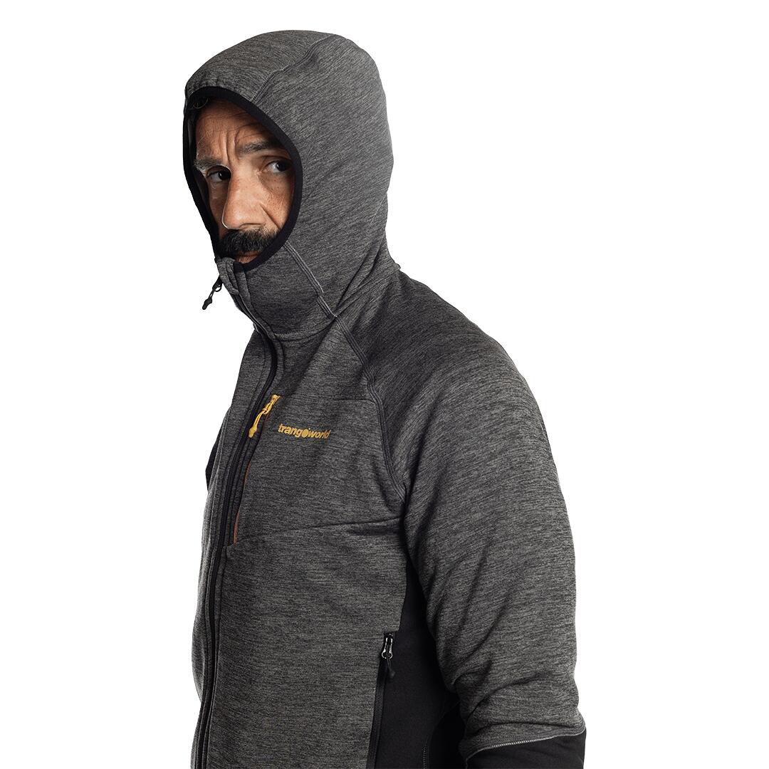 Forro polar para Hombre Trangoworld Calabre Negro/Gris 6/7