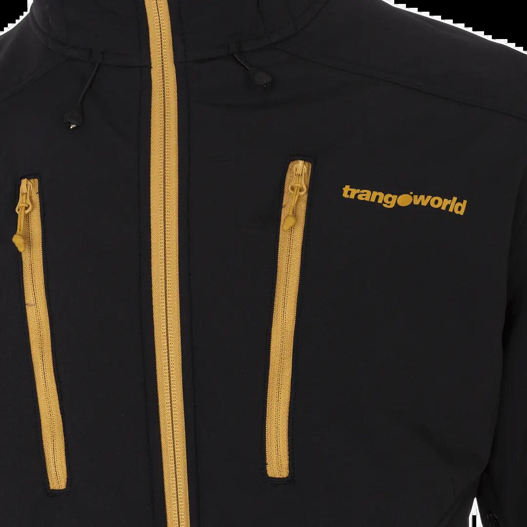 Softshell para Hombre Trangoworld Chantar Negro/Amarillo 2/7