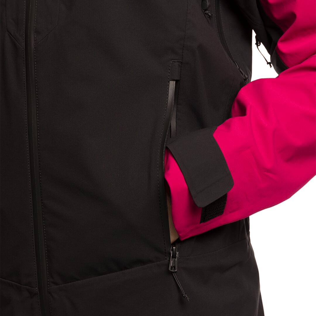Chaqueta para Mujer Trangoworld Ruby Negro/Rojo Impermeable 7/7