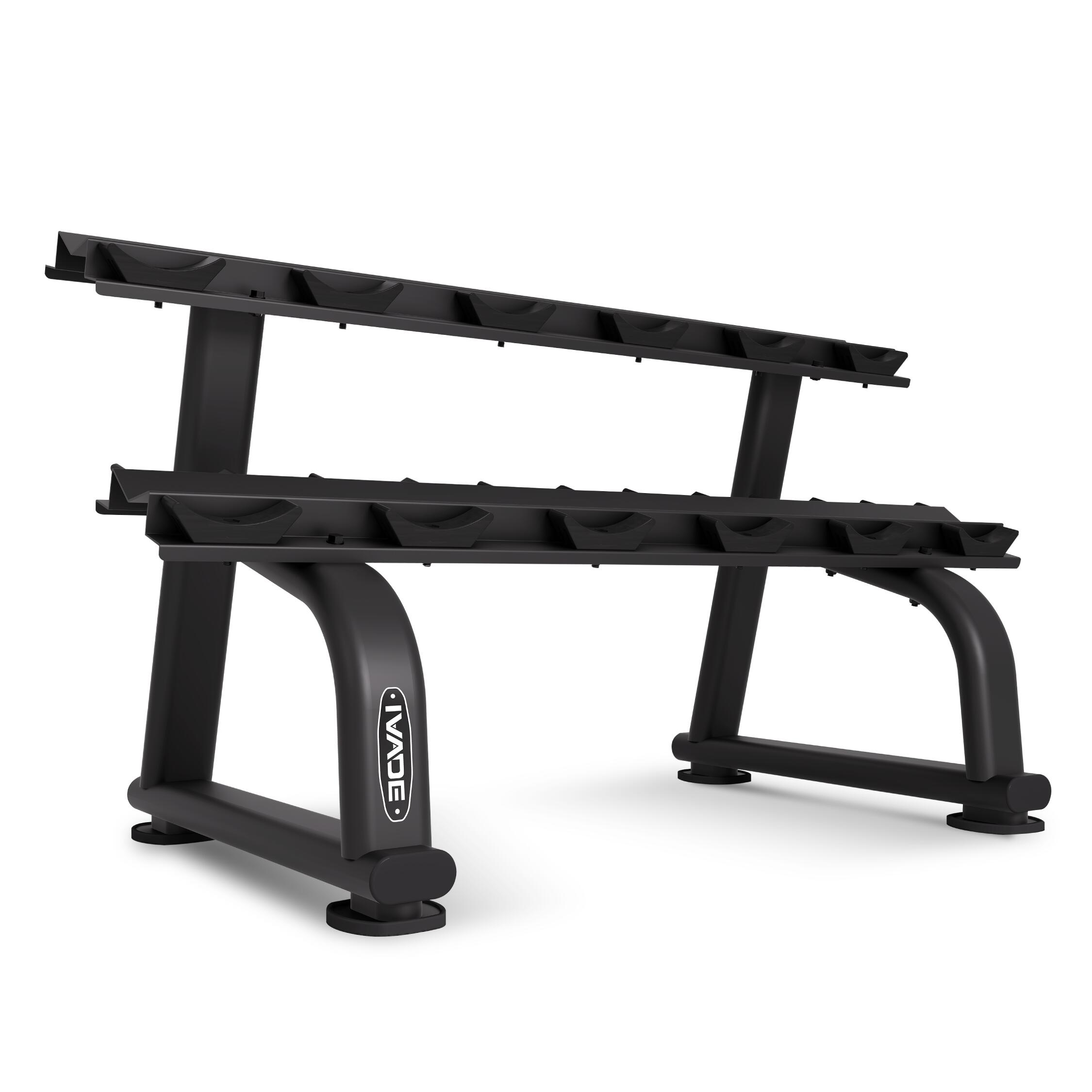 Horizontal Dumbbell Rack for 6 Pairs - IRONTEC