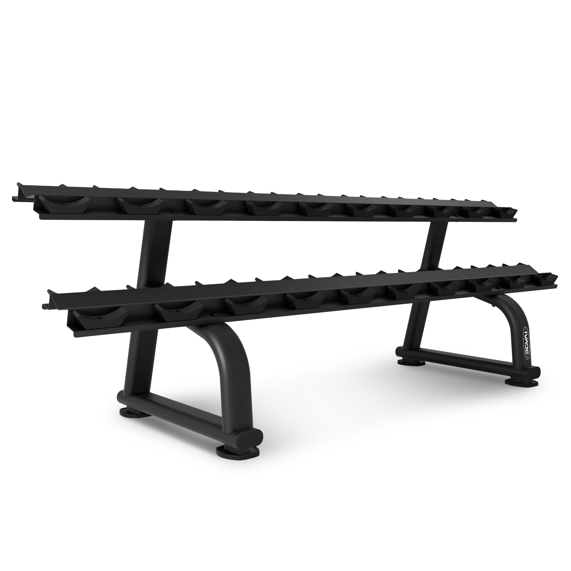Horizontal Dumbbell Rack for 10 Pairs - IRONTEC