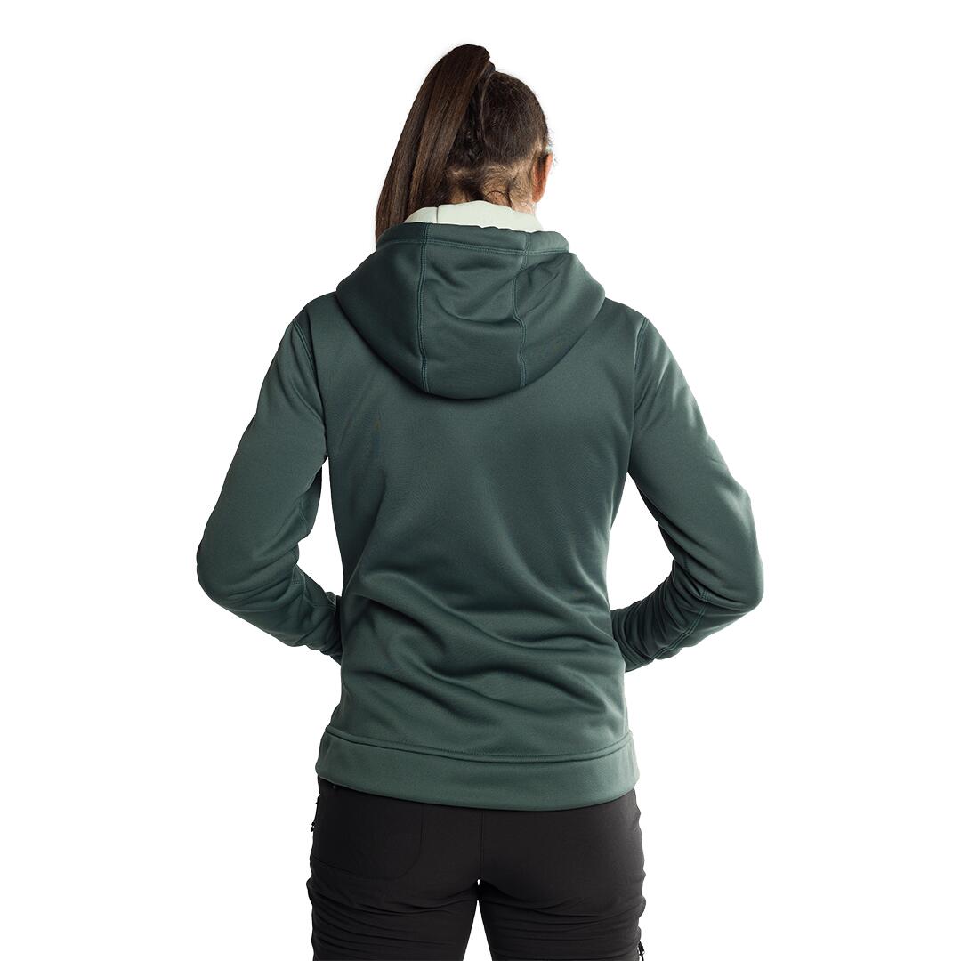 Sudadera con cremallera para Mujer Trangoworld Liena Verde/Verde 4/6