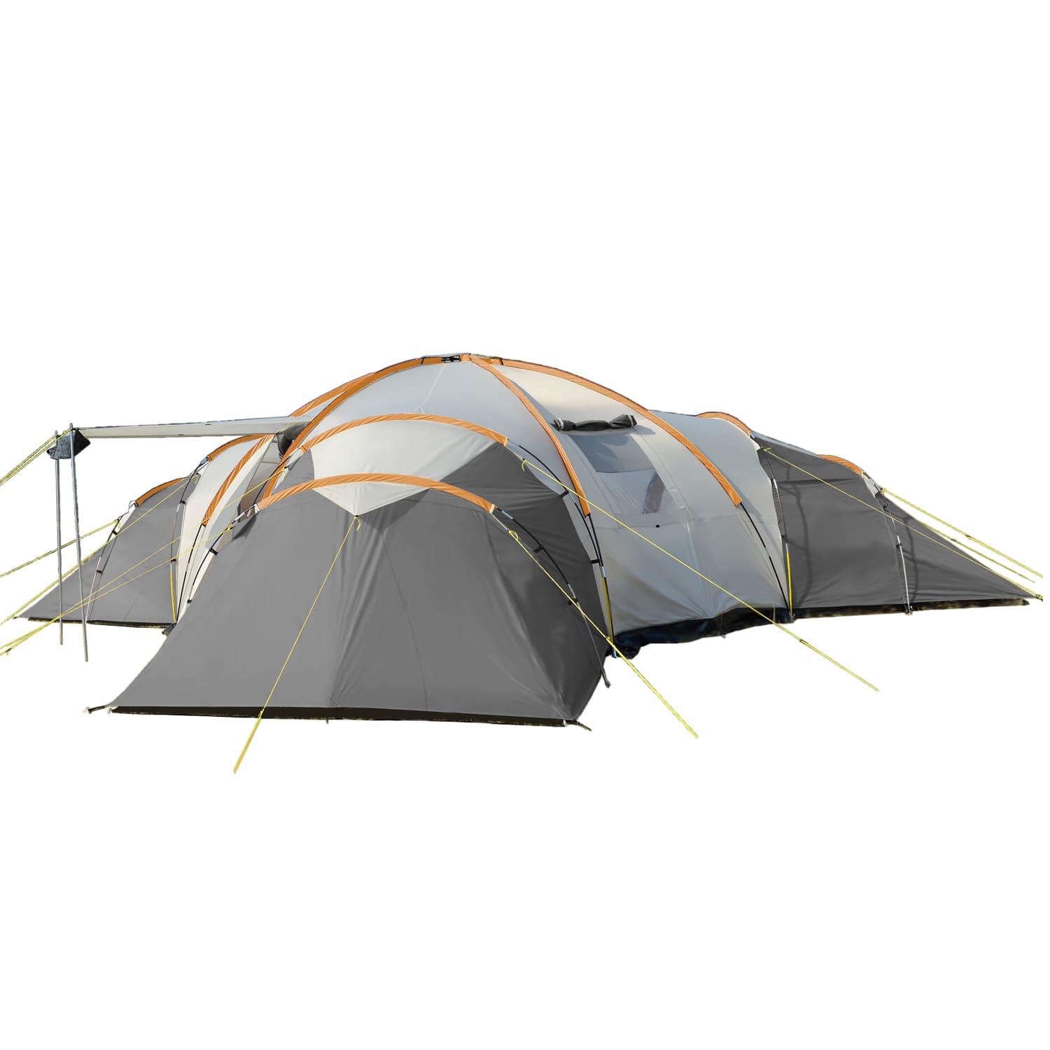 SKANDIKA Tenda da campeggio -Turin Sleeper - 12 persone - 3x cabine - zanzariera