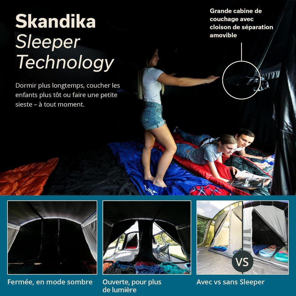 Namiot kempinowy Montana 8 Sleeper Protect, 8-osobowy, 3-4 sypialnie, zielony