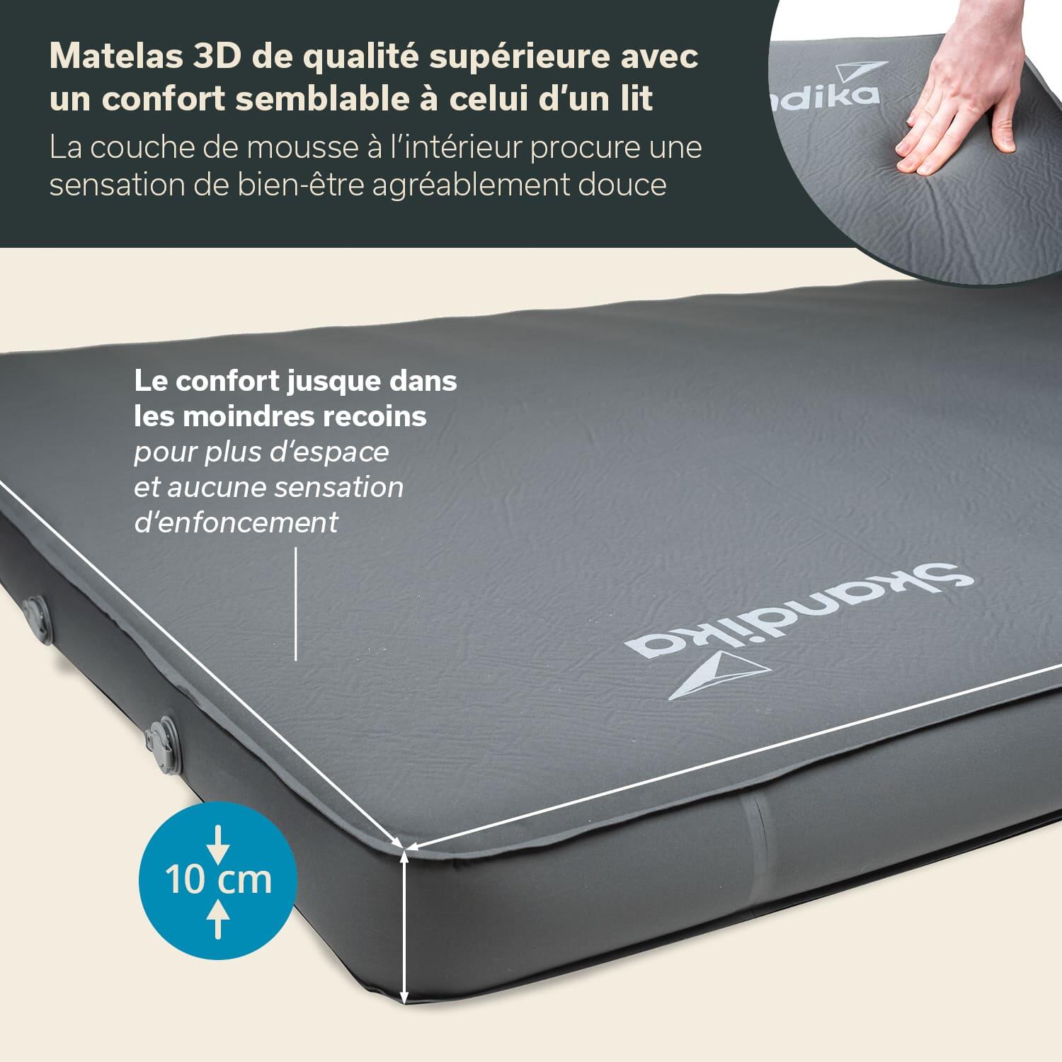 Zelfopblaasbaar Slaapmat Easy 3D Premium Double - 195x140x10 cm - 2 pers. 2/7