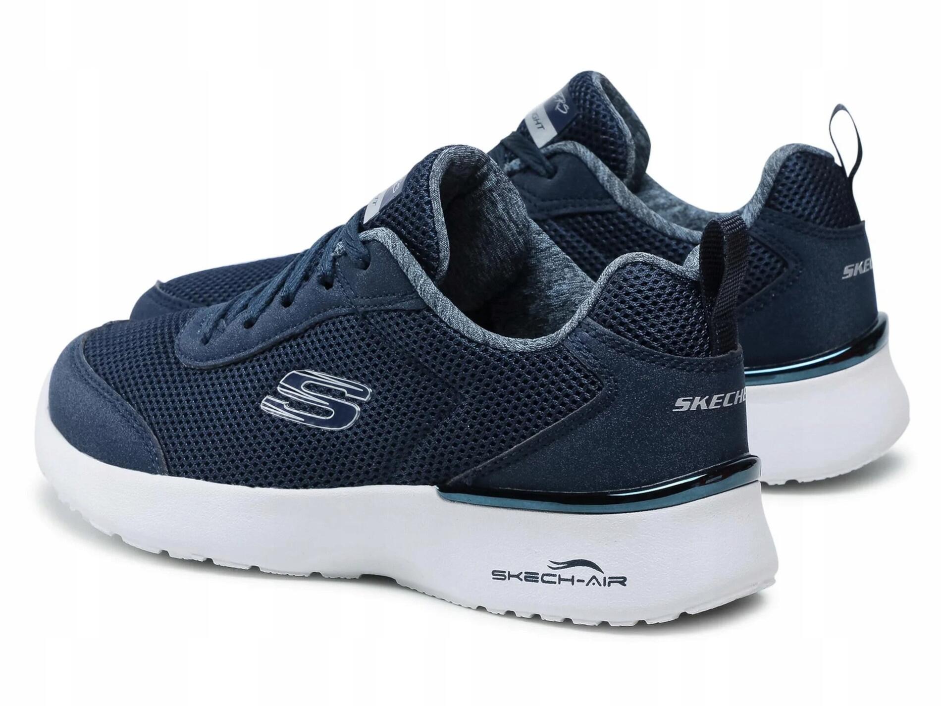 Buty Damskie Skechers Dynamight Granatowe Lekkie Sportowe 5/7