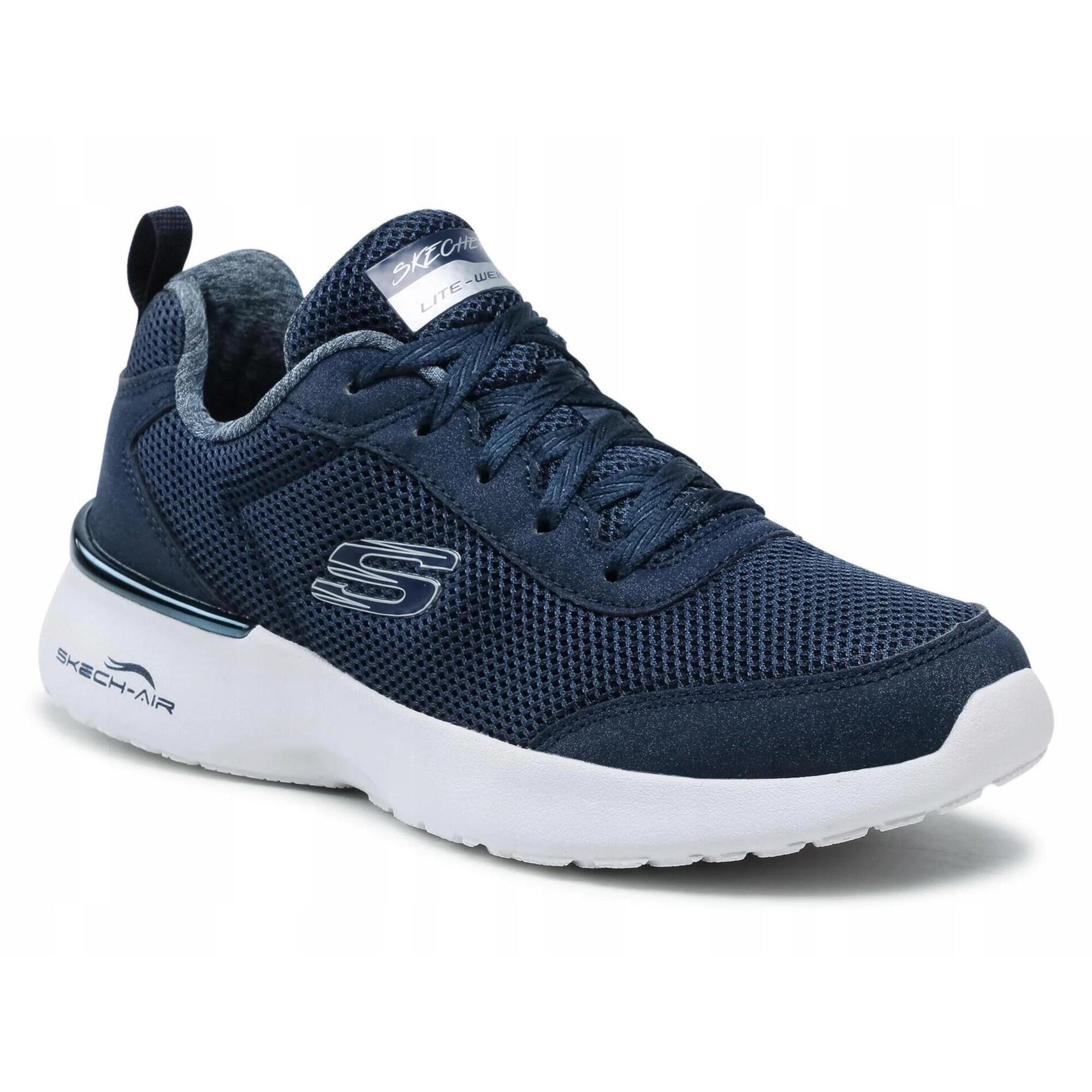 BUTY damskie SKECHERS DYNAMIGHT 12947-NVY granatowe lekkie sportowe 36,5