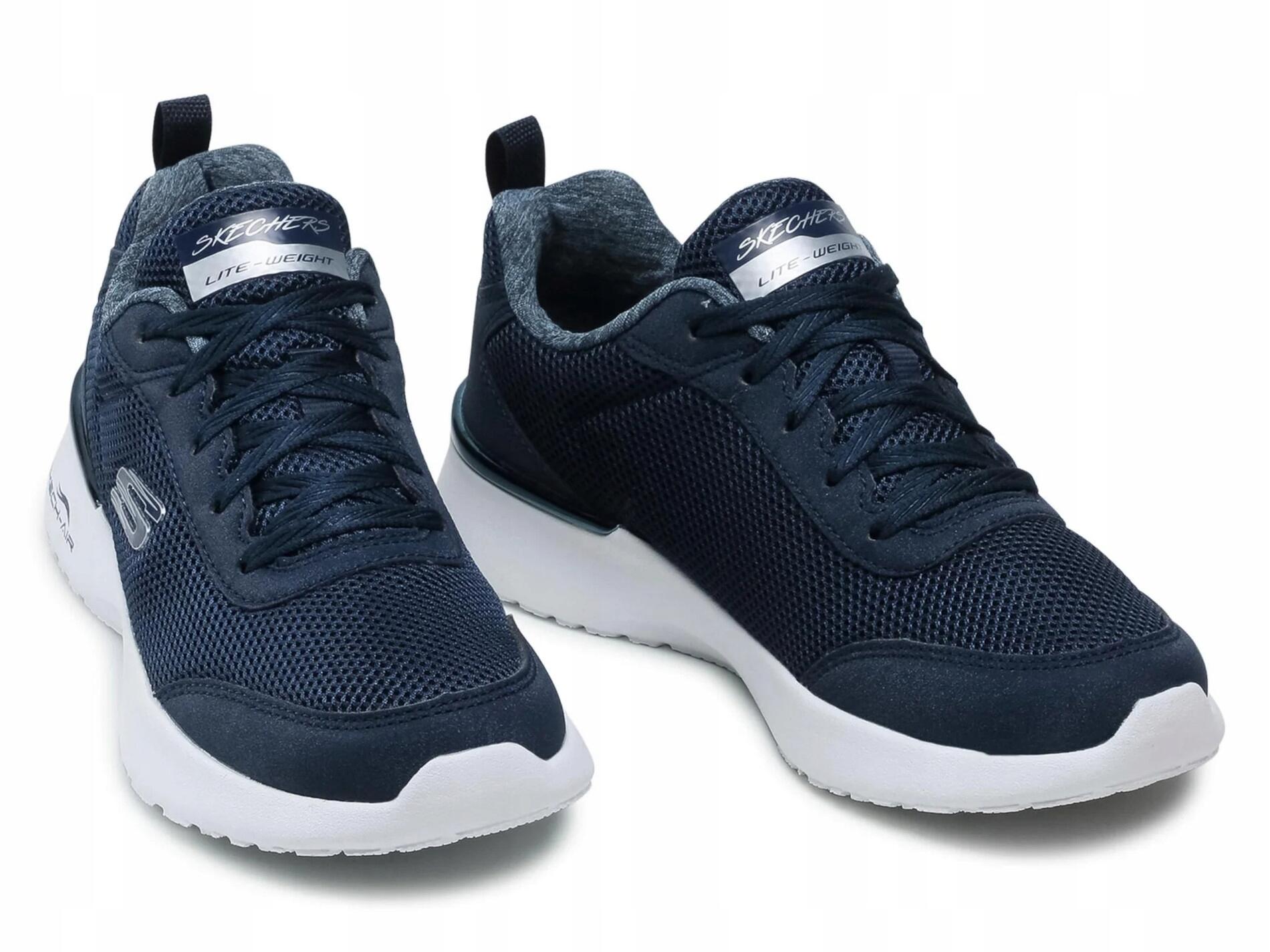 Buty Damskie Skechers Dynamight Granatowe Lekkie Sportowe 4/7