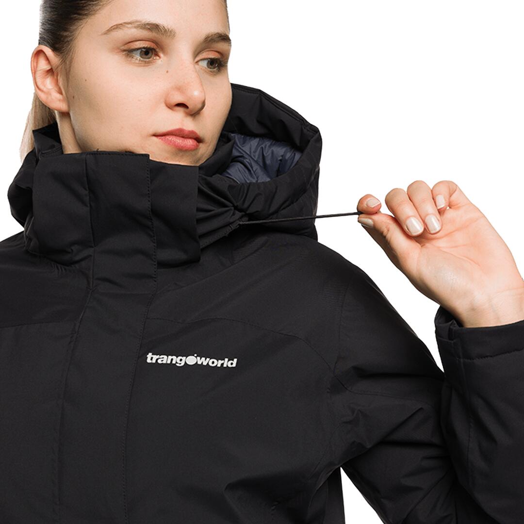 Chaqueta para Mujer Trangoworld Jenaz termic Negro/Gris Impermeable 7/7