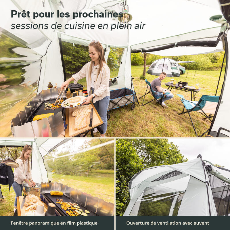 Tente multifonctionnelle multi-usages - Tente camping 3 personnes - 250 x 250 cm